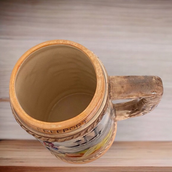 Vintage Freeport Bahamas Beer Mug Stein Pirates Scene - Picture 4 of 8